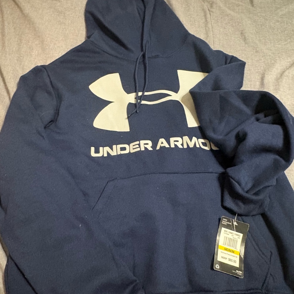 Under Armour Blue Sweater with Iconic Logo
